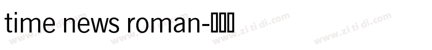 time news roman字体转换